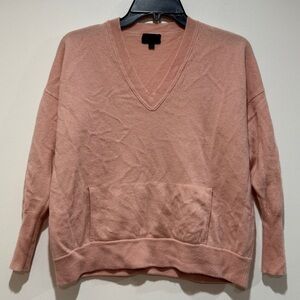 J. Crew Collection Italian Cashmere Sweater‎ XS Pink Oversized Classic Staple